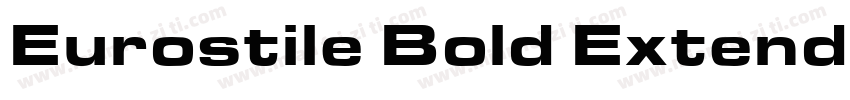 Eurostile Bold Extended字体转换
